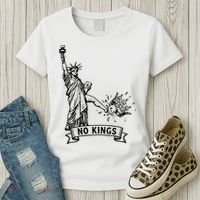 NO Kings Statue Of Liberty Kicks Crown Women's T-Shirt thumb 3