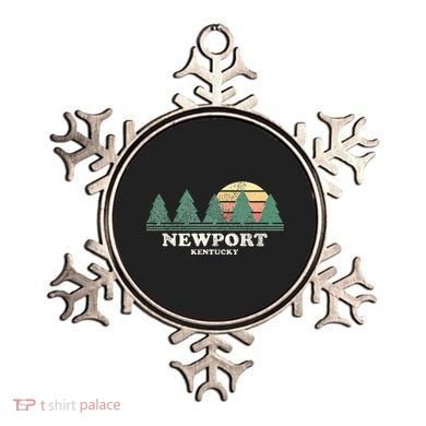 Newport Ky Vintage Throwback Retro 70s Design Ornament