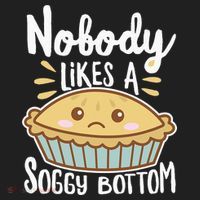 Nobody Likes A Soggy Bottom British Baking Funny Golf Towel thumb 3