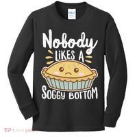 Nobody Likes A Soggy Bottom British Baking Funny Kids Long Sleeve Shirt thumb 0