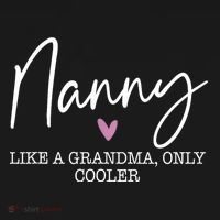 Nanny Like A Grandma Only Cooler Heart MotherS Day Nanny Women's Tank Top thumb 5