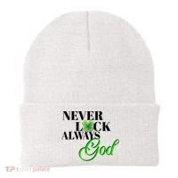 Never Luck Always God St Patrick’S Day Beanie thumb 0