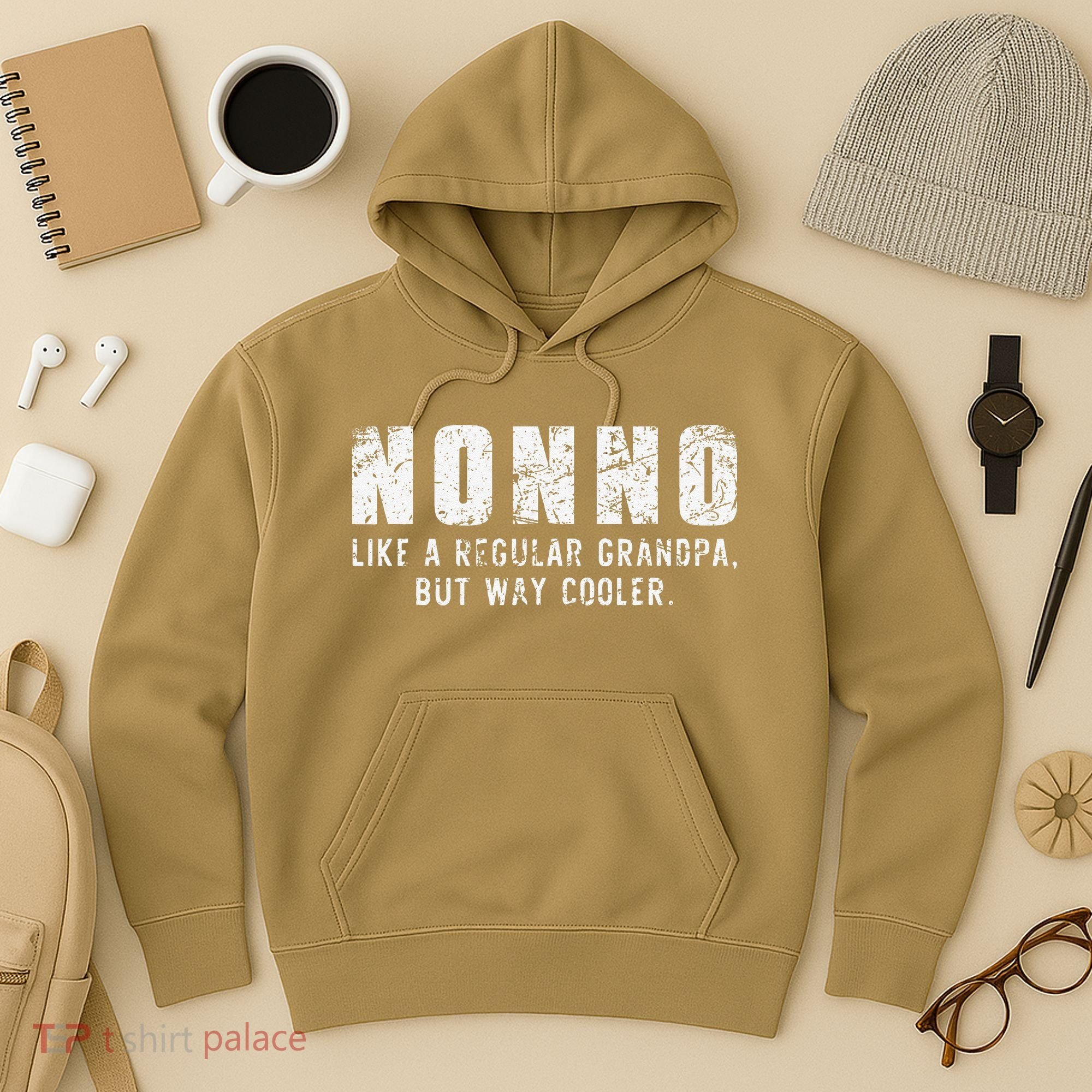 Nonno Like A Grandpa But Way Cooler Only Much Fathers Day Hoodie