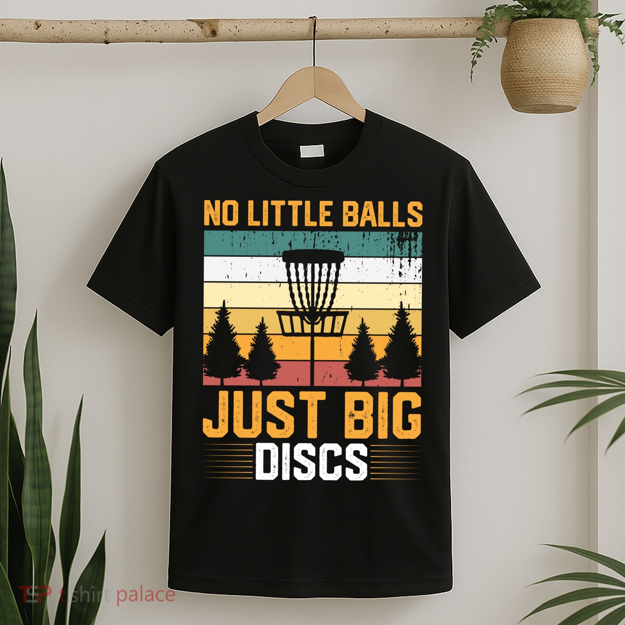 No Little Balls Just Big Vintage Disc Golf Frisbee Golf T-Shirt