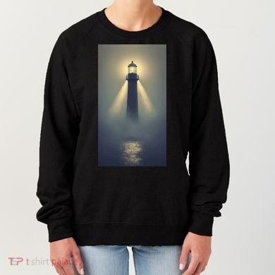 Nautical Lighthouse Beam Ocean Maritime Fog Women's Sweatshirt