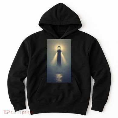Nautical Lighthouse Beam Ocean Maritime Fog Hoodie