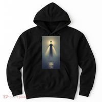 Nautical Lighthouse Beam Ocean Maritime Fog Hoodie thumb 0