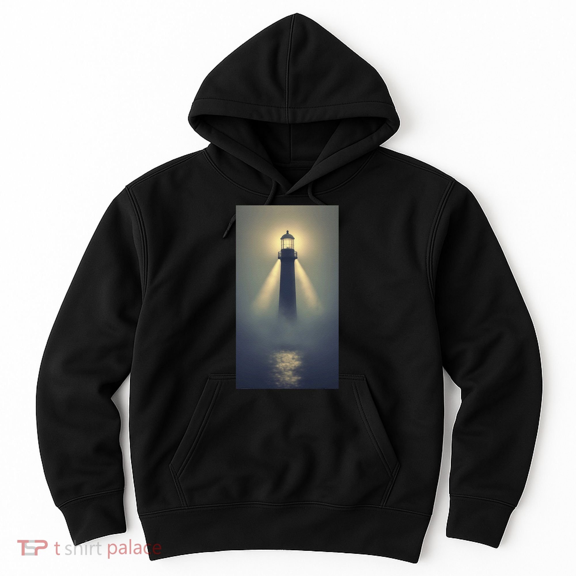 Nautical Lighthouse Beam Ocean Maritime Fog Hoodie