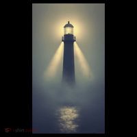 Nautical Lighthouse Beam Ocean Maritime Fog Long Sleeve Shirt thumb 2