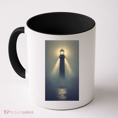Nautical Lighthouse Beam Ocean Maritime Fog Coffee Mug