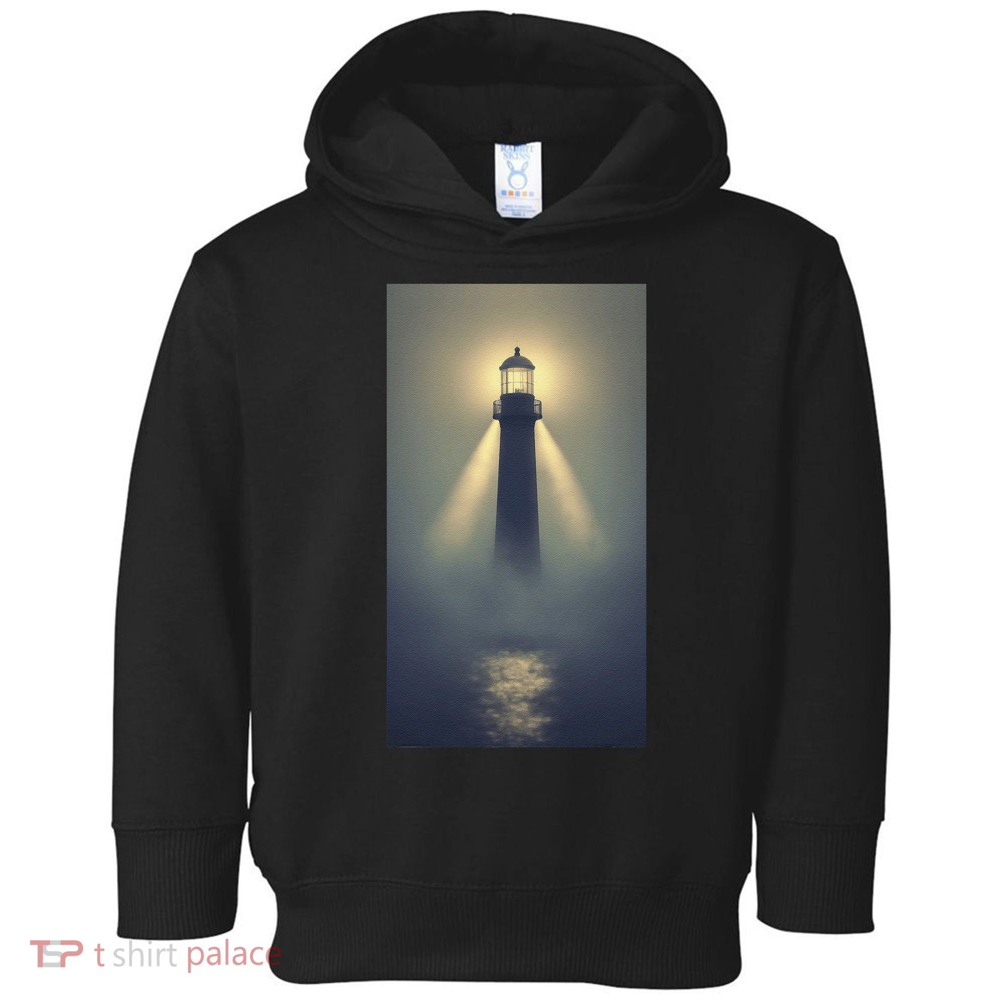 Nautical Lighthouse Beam Ocean Maritime Fog Toddler Hoodie