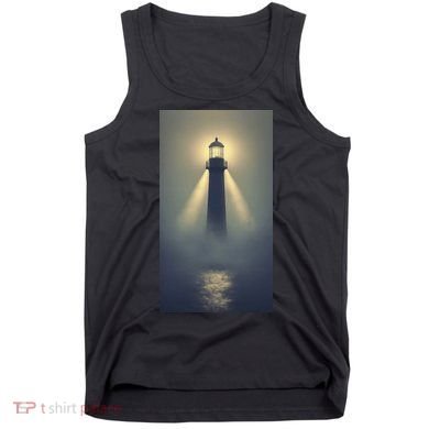 Nautical Lighthouse Beam Ocean Maritime Fog Tank Top