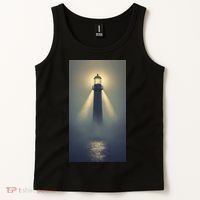 Nautical Lighthouse Beam Ocean Maritime Fog Tank Top thumb 2