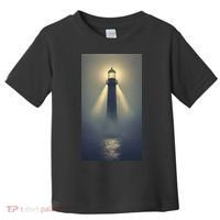 Nautical Lighthouse Beam Ocean Maritime Fog Toddler T-Shirt thumb 0