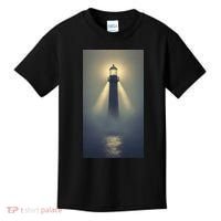 Nautical Lighthouse Beam Ocean Maritime Fog Kids T-Shirt thumb 0
