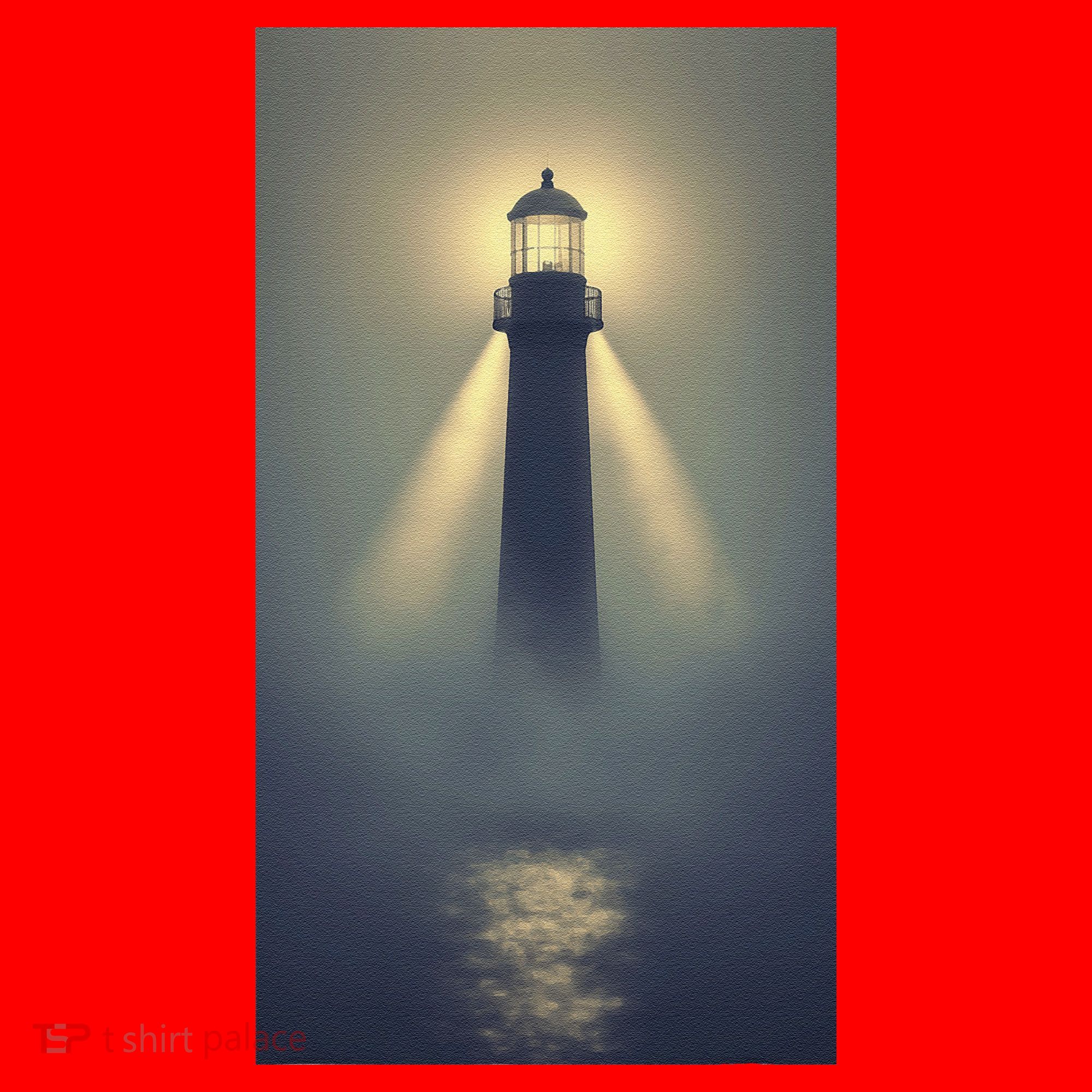 Nautical Lighthouse Beam Ocean Maritime Fog Santa Hat