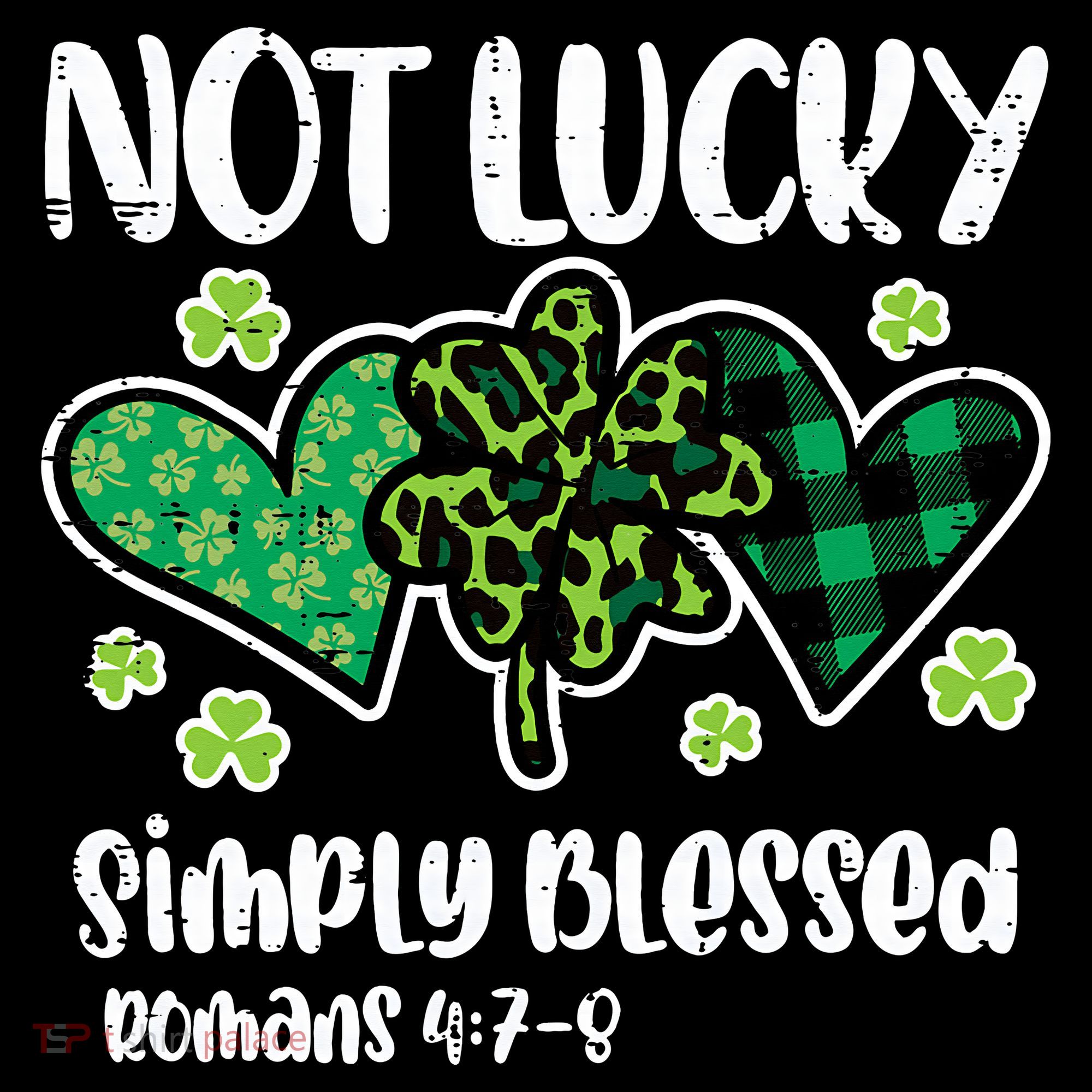 Not Lucky Blessed Christian   St Patrick Day Sweatshirt