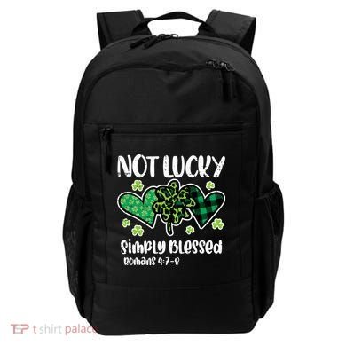 Not Lucky Blessed Christian   St Patrick Day Backpack