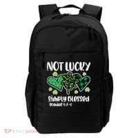 Not Lucky Blessed Christian   St Patrick Day Backpack thumb 0