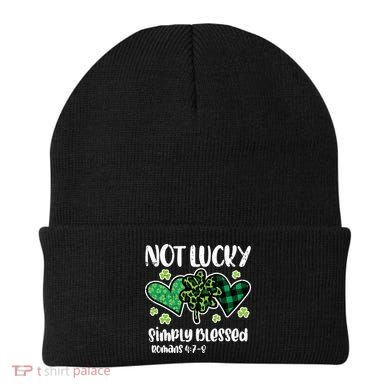 Not Lucky Blessed Christian   St Patrick Day Beanie