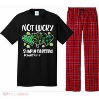Not Lucky Blessed Christian   St Patrick Day Pajama Set thumb 0