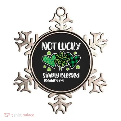 Not Lucky Blessed Christian   St Patrick Day Ornament
