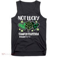 Not Lucky Blessed Christian   St Patrick Day Tank Top thumb 0