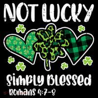 Not Lucky Blessed Christian   St Patrick Day Tank Top thumb 6