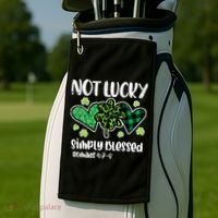 Not Lucky Blessed Christian   St Patrick Day Golf Towel thumb 2