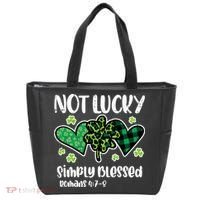 Not Lucky Blessed Christian   St Patrick Day Tote Bag thumb 0