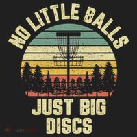 No Little Balls Just Big Discs Funny Disc Golf Women's Sweatshirt thumb 2