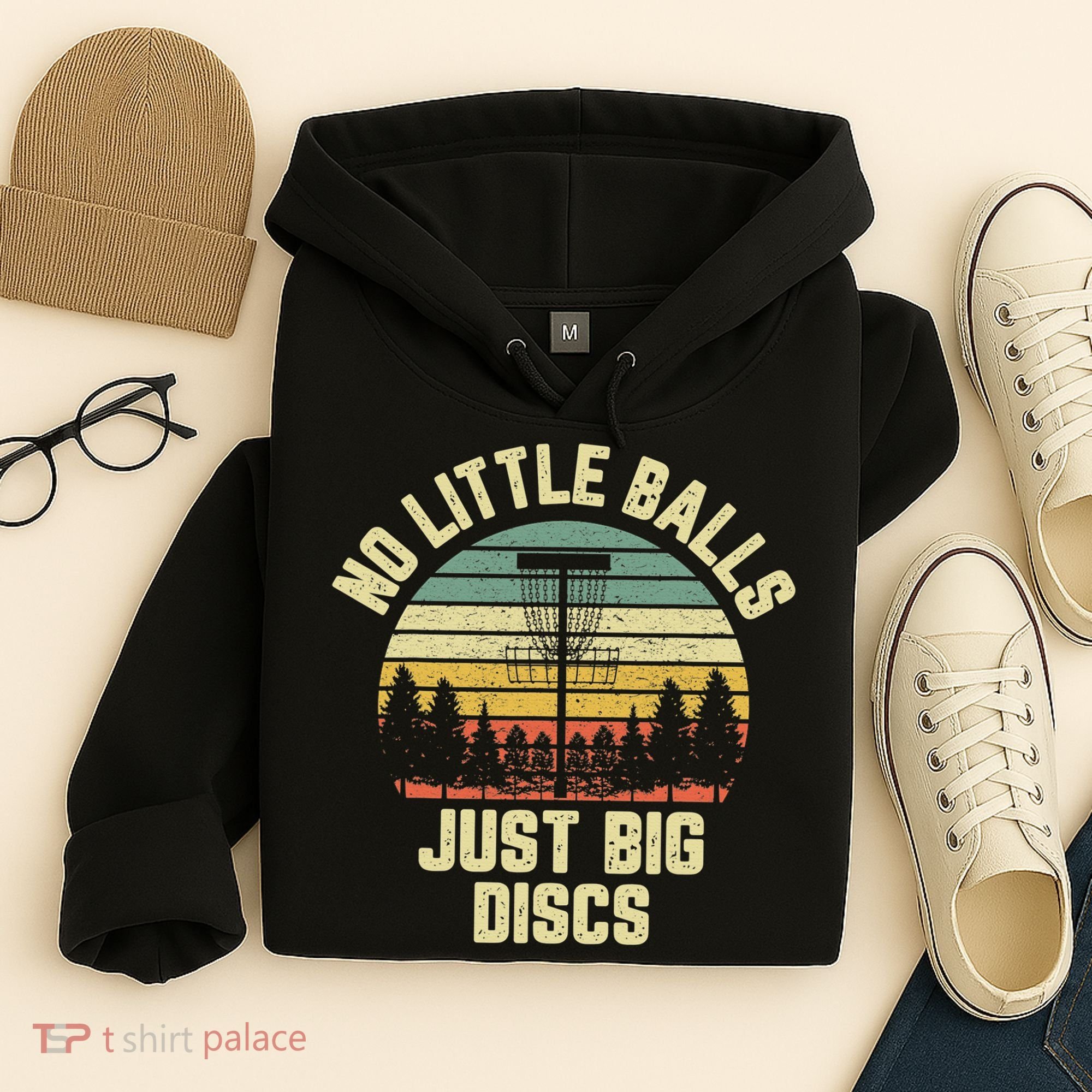 No Little Balls Just Big Discs Funny Disc Golf Hoodie