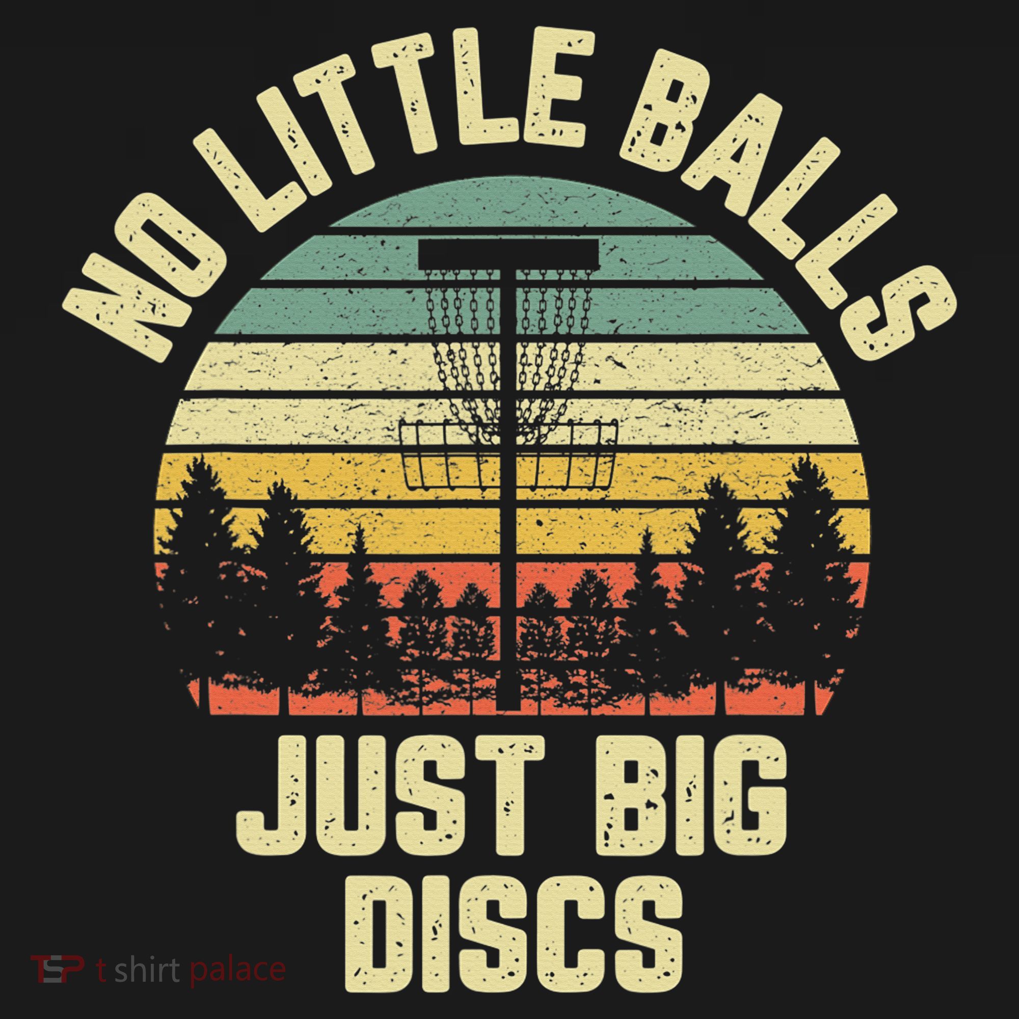 No Little Balls Just Big Discs Funny Disc Golf Sweatshirt
