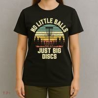 No Little Balls Just Big Discs Funny Disc Golf T-Shirt thumb 4