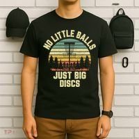 No Little Balls Just Big Discs Funny Disc Golf T-Shirt thumb 6