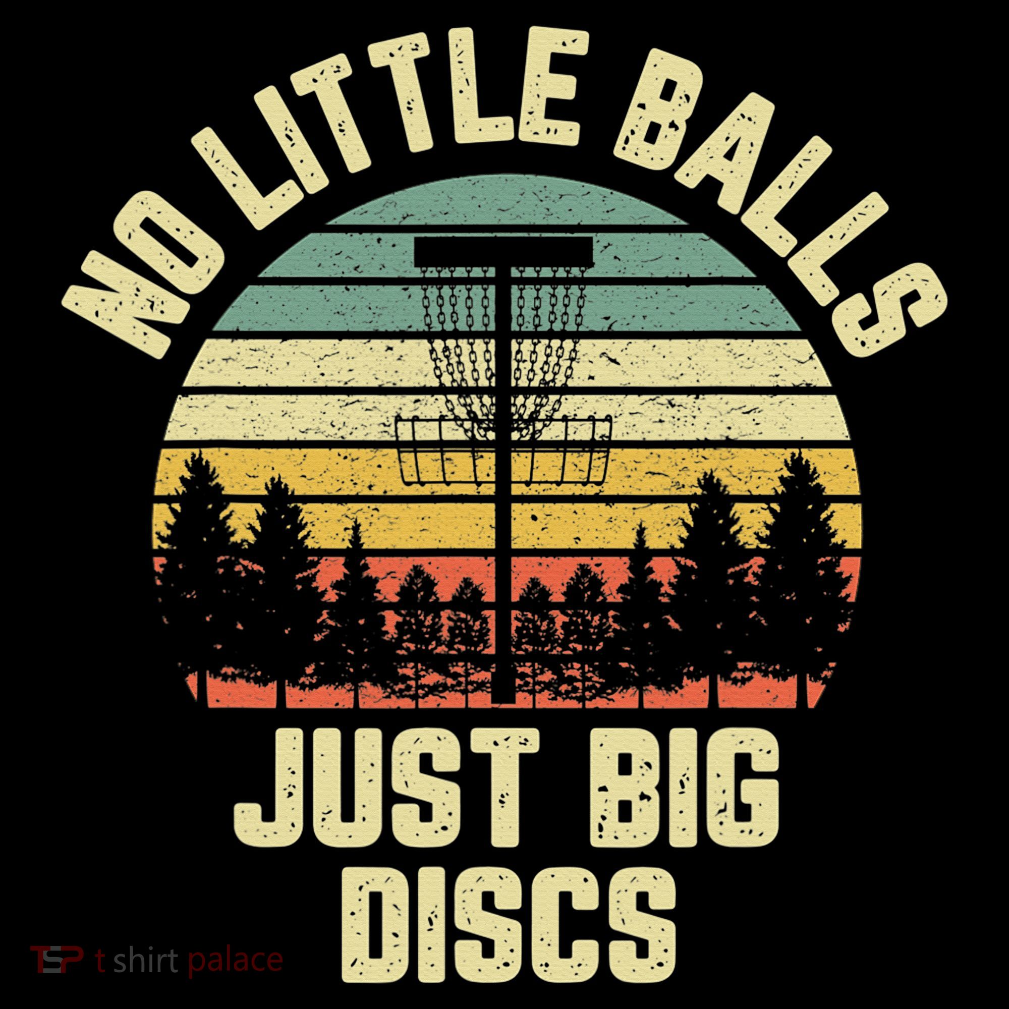 No Little Balls Just Big Discs Funny Disc Golf Women's Hoodie