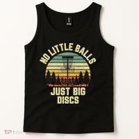 No Little Balls Just Big Discs Funny Disc Golf Tank Top thumb 2