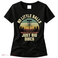 No Little Balls Just Big Discs Funny Disc Golf Women's T-Shirt thumb 0