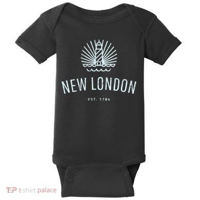 New London Connecticut Lighthouse Souvenir Baby Bodysuit