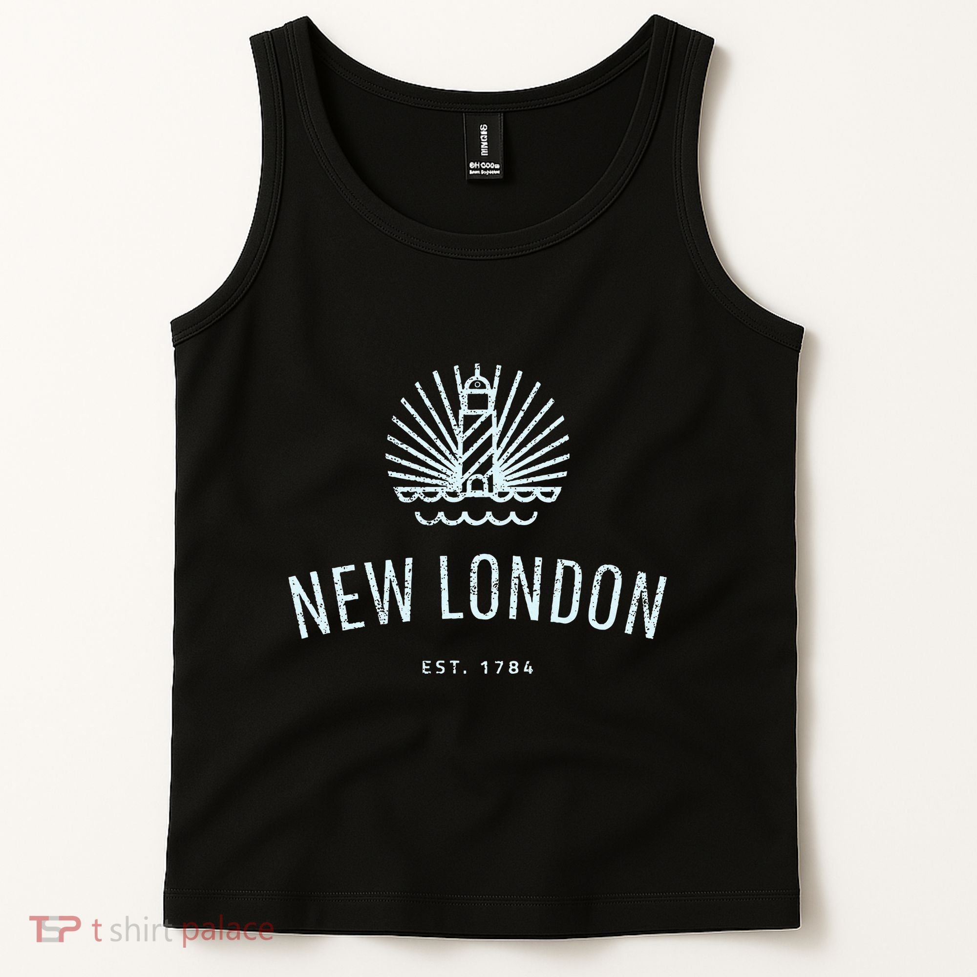 New London Connecticut Lighthouse Souvenir Tank Top