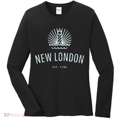New London Connecticut Lighthouse Souvenir Women's Long Sleeve Shirt