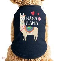 Nana Llama Cute Love Llamas & Alpacas Gift Tees Doggie Tank thumb 0