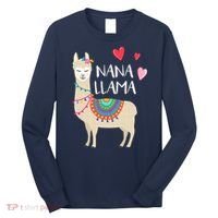 Nana Llama Cute Love Llamas & Alpacas Gift Tees Long Sleeve Shirt thumb 0