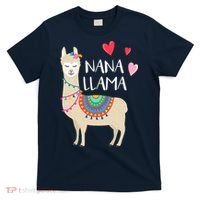 Nana Llama Cute Love Llamas & Alpacas Gift Tees T-Shirt thumb 0