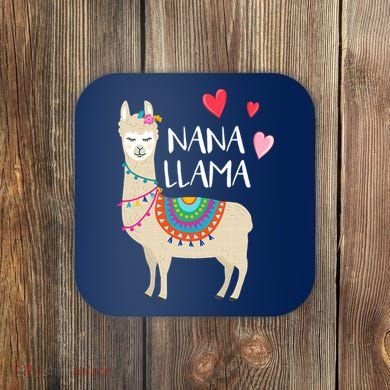 Nana Llama Cute Love Llamas & Alpacas Gift Tees Coaster