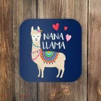 Nana Llama Cute Love Llamas & Alpacas Gift Tees Coaster thumb 0