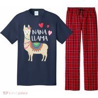 Nana Llama Cute Love Llamas & Alpacas Gift Tees Pajama Set thumb 0