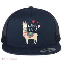 Nana Llama Cute Love Llamas & Alpacas Gift Tees Flat Bill Trucker Hat thumb 0