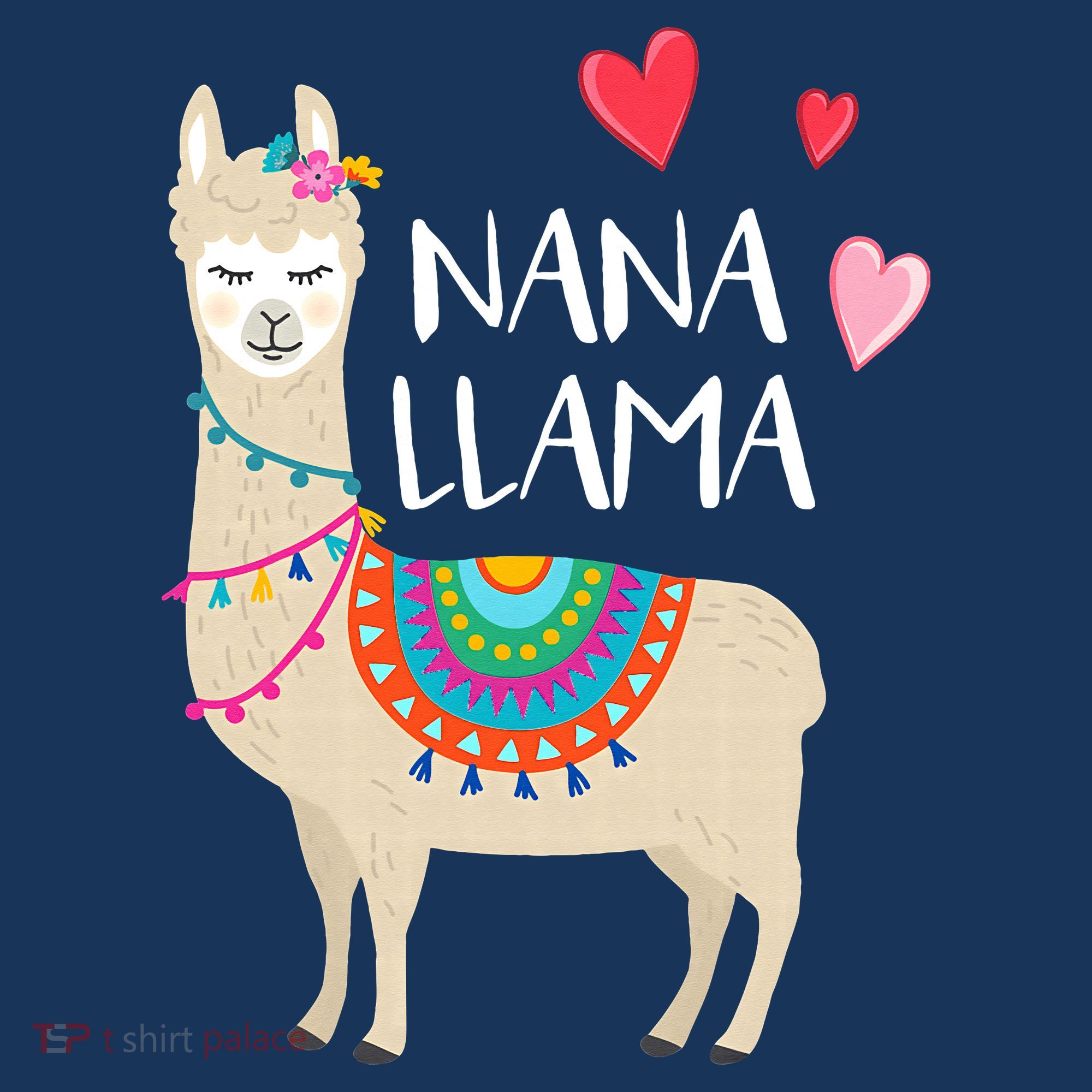 Nana Llama Cute Love Llamas & Alpacas Gift Tees Polo
