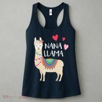 Nana Llama Cute Love Llamas & Alpacas Gift Tees Women's Tank Top thumb 3